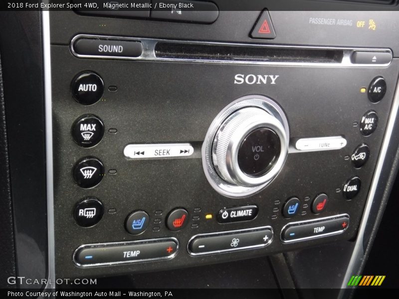 Magnetic Metallic / Ebony Black 2018 Ford Explorer Sport 4WD