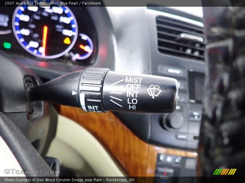 Arctic Blue Pearl / Parchment 2007 Acura TSX Sedan