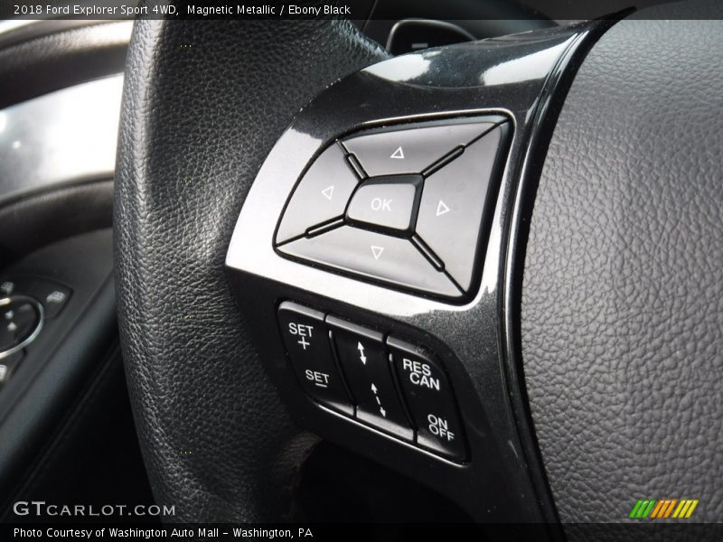 Magnetic Metallic / Ebony Black 2018 Ford Explorer Sport 4WD