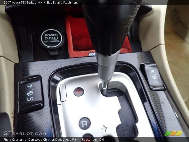 Arctic Blue Pearl / Parchment 2007 Acura TSX Sedan