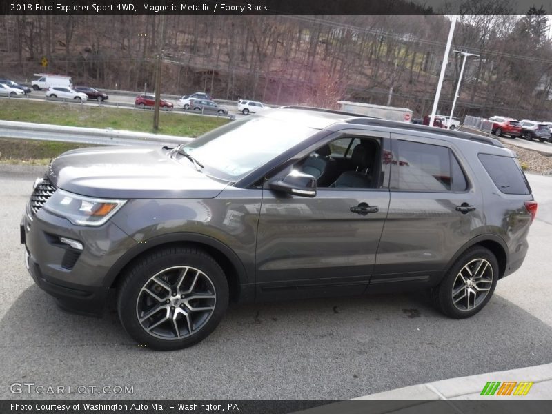 Magnetic Metallic / Ebony Black 2018 Ford Explorer Sport 4WD