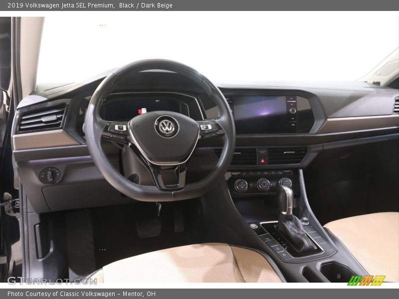 Black / Dark Beige 2019 Volkswagen Jetta SEL Premium