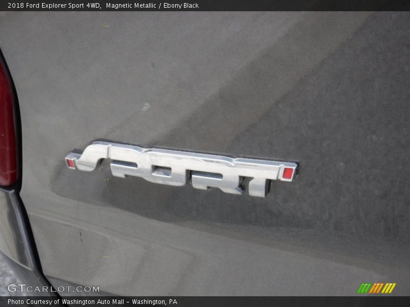 Magnetic Metallic / Ebony Black 2018 Ford Explorer Sport 4WD