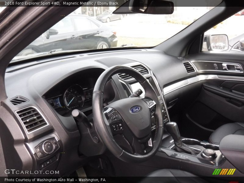 Magnetic Metallic / Ebony Black 2018 Ford Explorer Sport 4WD