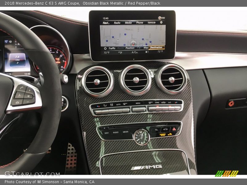 Controls of 2018 C 63 S AMG Coupe