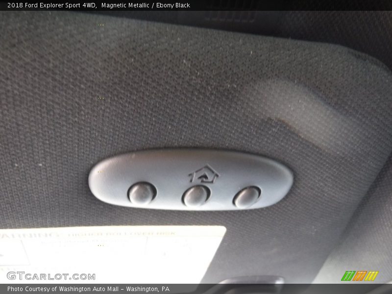 Magnetic Metallic / Ebony Black 2018 Ford Explorer Sport 4WD