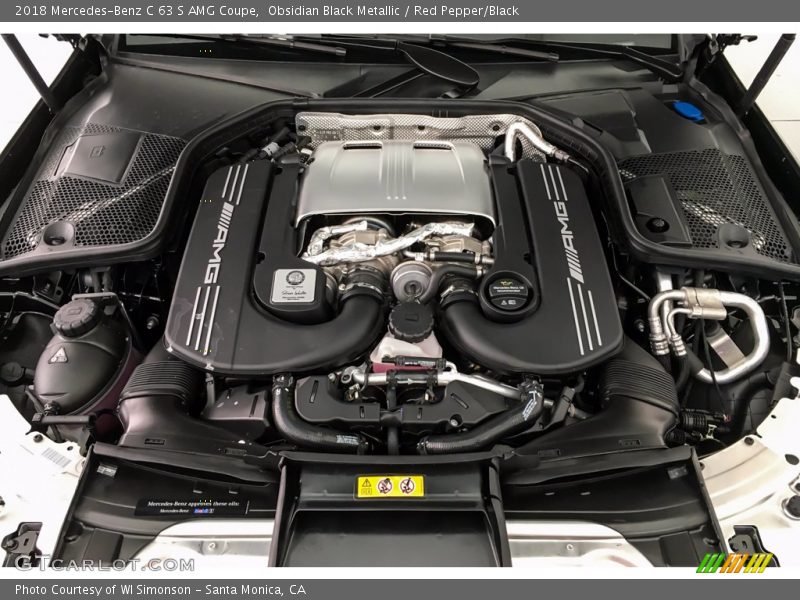  2018 C 63 S AMG Coupe Engine - 4.0 Liter AMG biturbo DOHC 32-Valve VVT V8