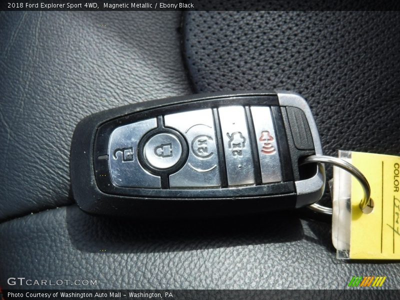 Magnetic Metallic / Ebony Black 2018 Ford Explorer Sport 4WD