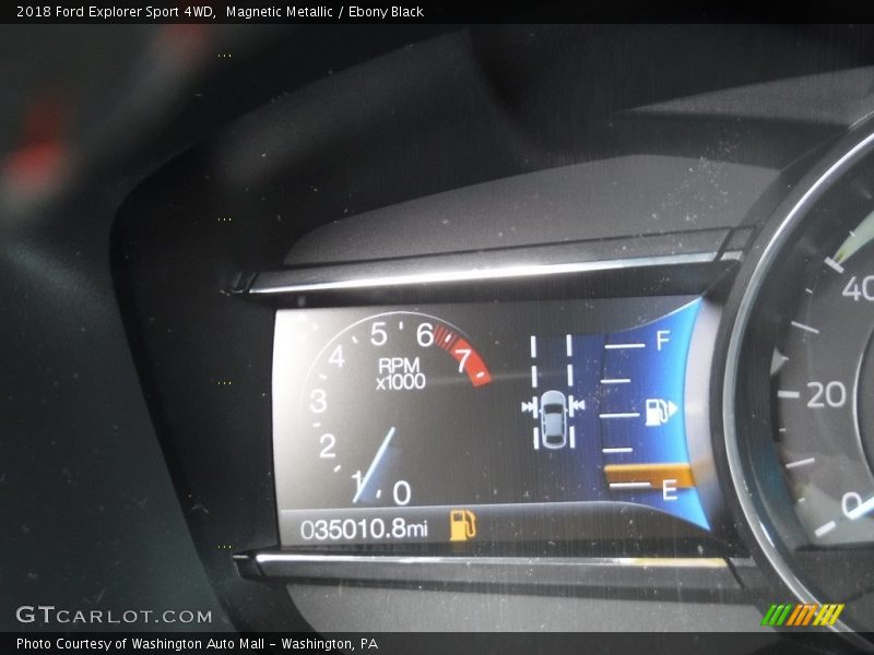 Magnetic Metallic / Ebony Black 2018 Ford Explorer Sport 4WD
