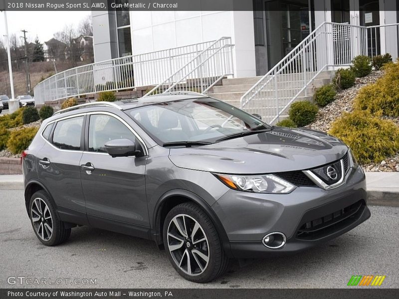 Gun Metallic / Charcoal 2018 Nissan Rogue Sport SL AWD