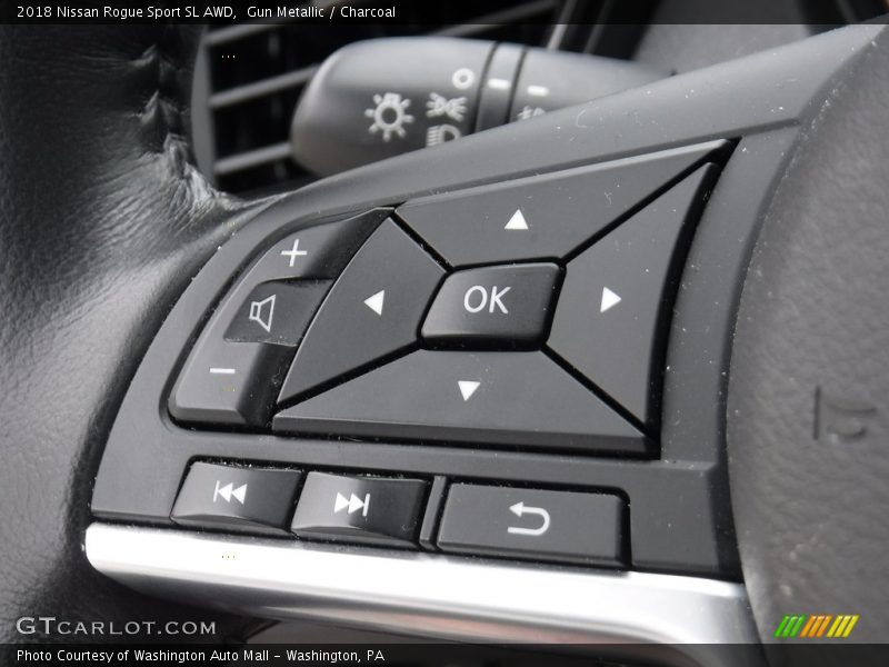 Gun Metallic / Charcoal 2018 Nissan Rogue Sport SL AWD