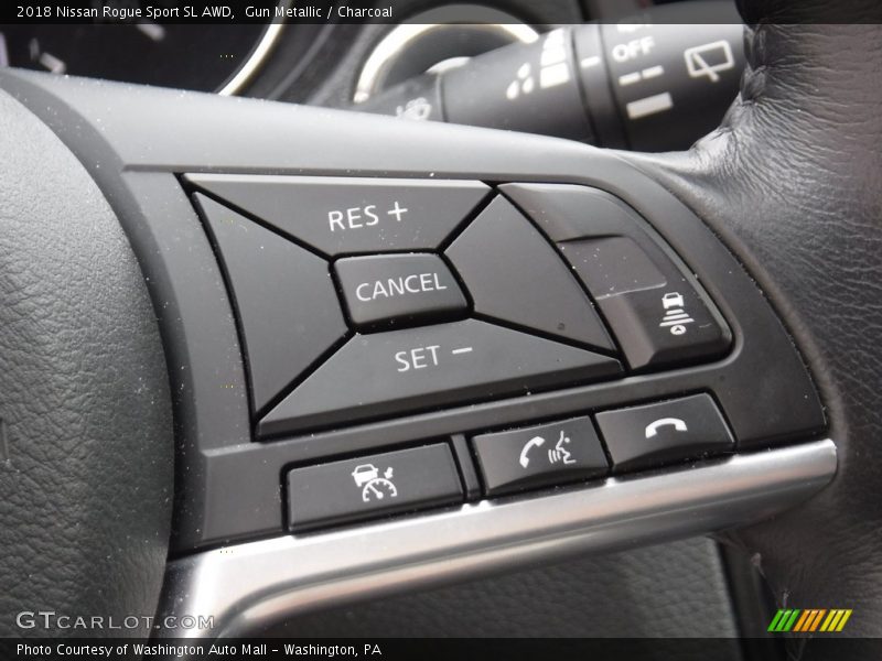 Gun Metallic / Charcoal 2018 Nissan Rogue Sport SL AWD