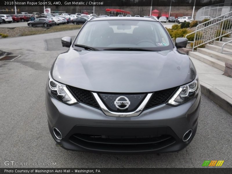Gun Metallic / Charcoal 2018 Nissan Rogue Sport SL AWD