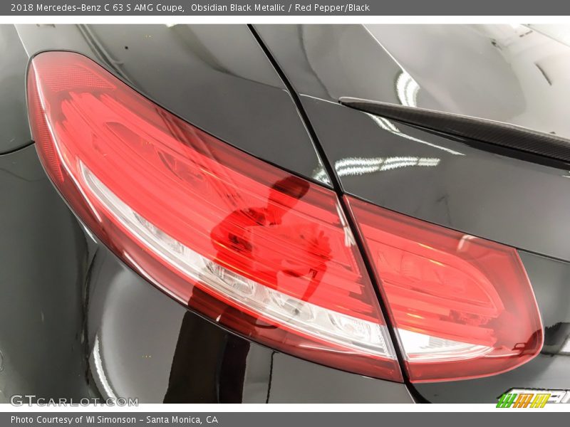 Obsidian Black Metallic / Red Pepper/Black 2018 Mercedes-Benz C 63 S AMG Coupe