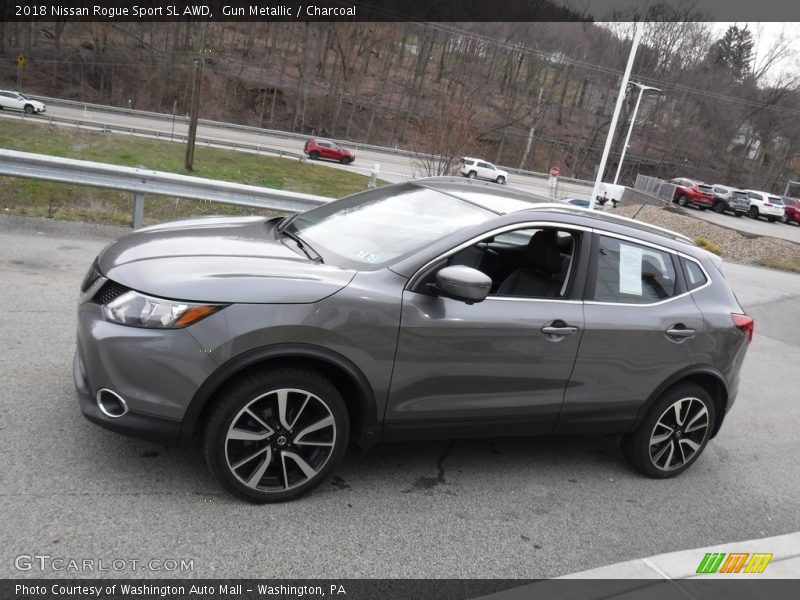 Gun Metallic / Charcoal 2018 Nissan Rogue Sport SL AWD
