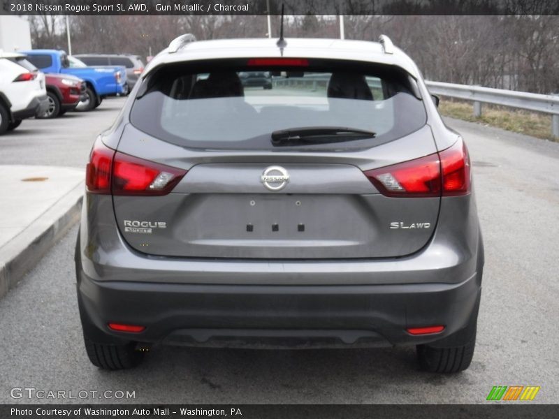 Gun Metallic / Charcoal 2018 Nissan Rogue Sport SL AWD