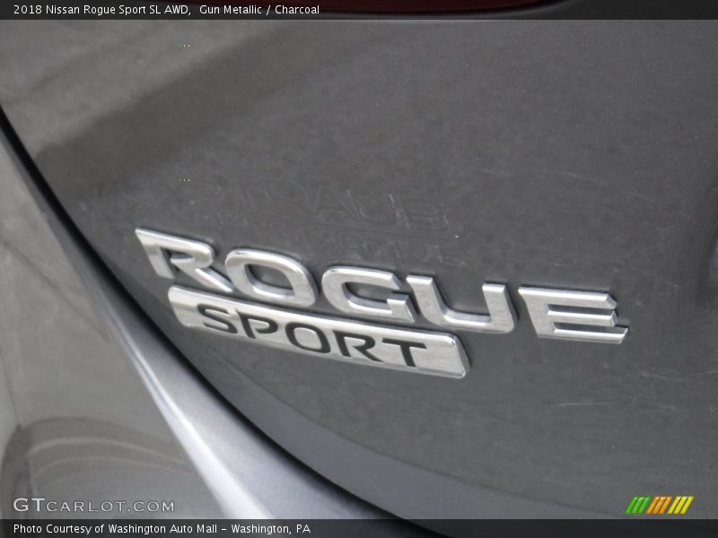 Gun Metallic / Charcoal 2018 Nissan Rogue Sport SL AWD