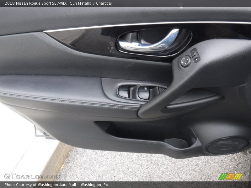 Gun Metallic / Charcoal 2018 Nissan Rogue Sport SL AWD