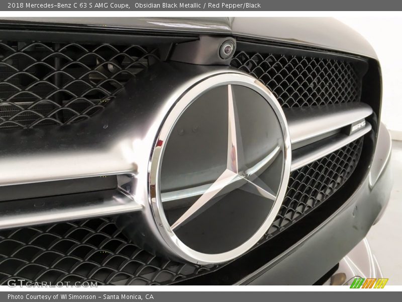 Obsidian Black Metallic / Red Pepper/Black 2018 Mercedes-Benz C 63 S AMG Coupe