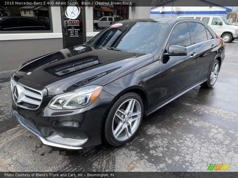 Black / Chestnut Brown/Black 2016 Mercedes-Benz E 400 4Matic Sedan