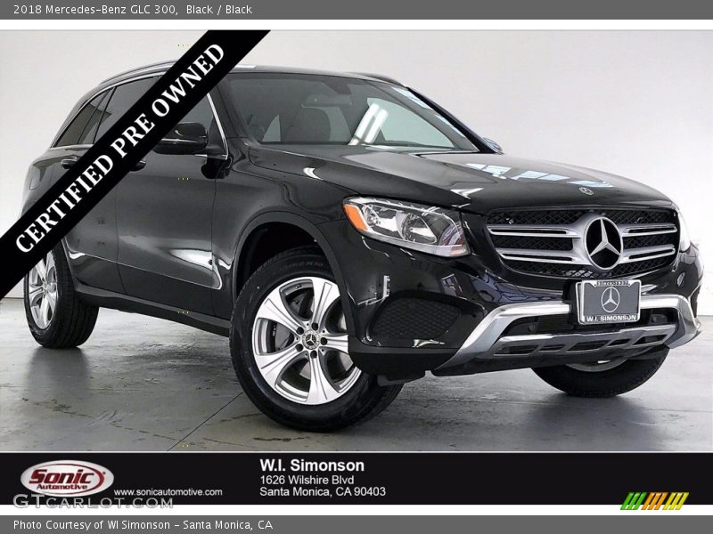 Black / Black 2018 Mercedes-Benz GLC 300