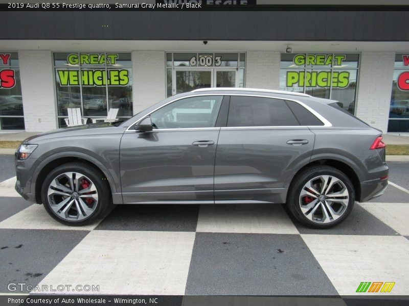 Samurai Gray Metallic / Black 2019 Audi Q8 55 Prestige quattro