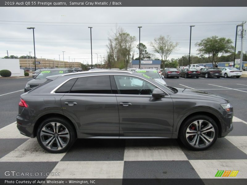 Samurai Gray Metallic / Black 2019 Audi Q8 55 Prestige quattro