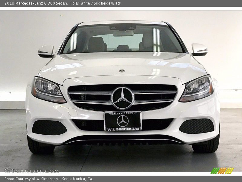 Polar White / Silk Beige/Black 2018 Mercedes-Benz C 300 Sedan