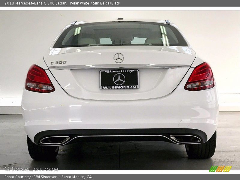 Polar White / Silk Beige/Black 2018 Mercedes-Benz C 300 Sedan