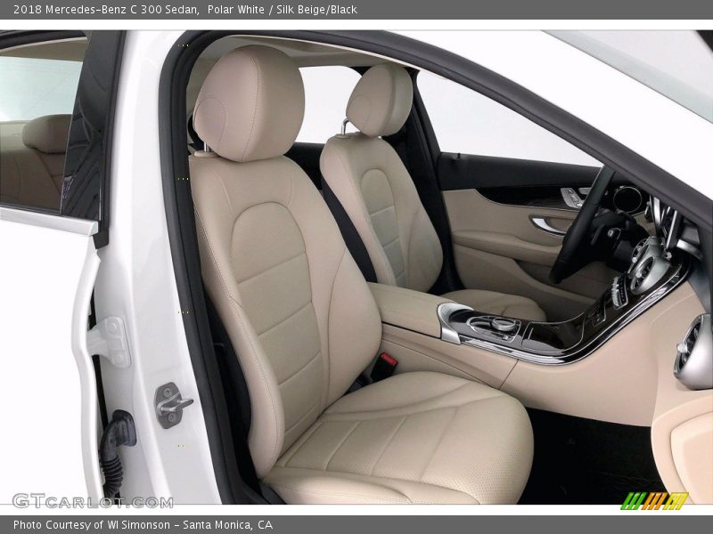 Polar White / Silk Beige/Black 2018 Mercedes-Benz C 300 Sedan