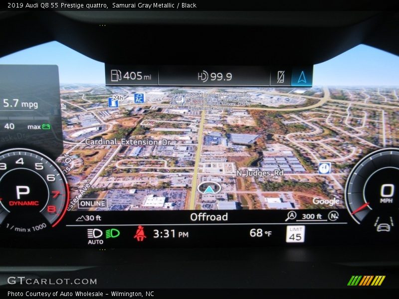 Samurai Gray Metallic / Black 2019 Audi Q8 55 Prestige quattro