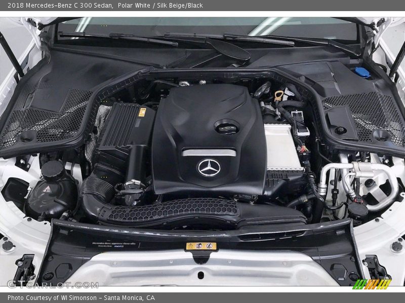 Polar White / Silk Beige/Black 2018 Mercedes-Benz C 300 Sedan
