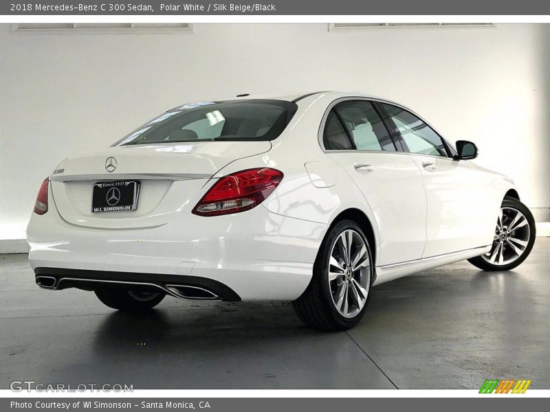 Polar White / Silk Beige/Black 2018 Mercedes-Benz C 300 Sedan