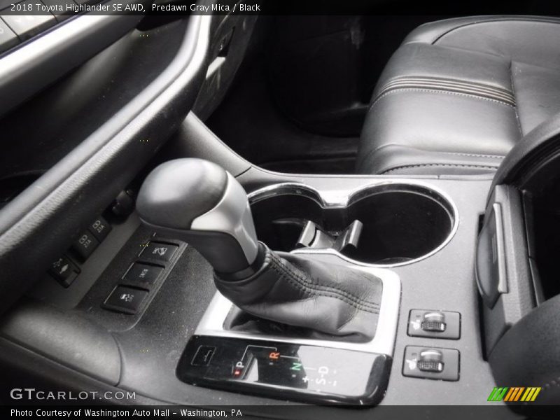 Predawn Gray Mica / Black 2018 Toyota Highlander SE AWD