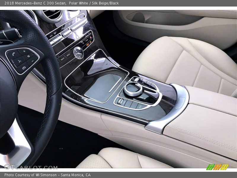 Polar White / Silk Beige/Black 2018 Mercedes-Benz C 300 Sedan