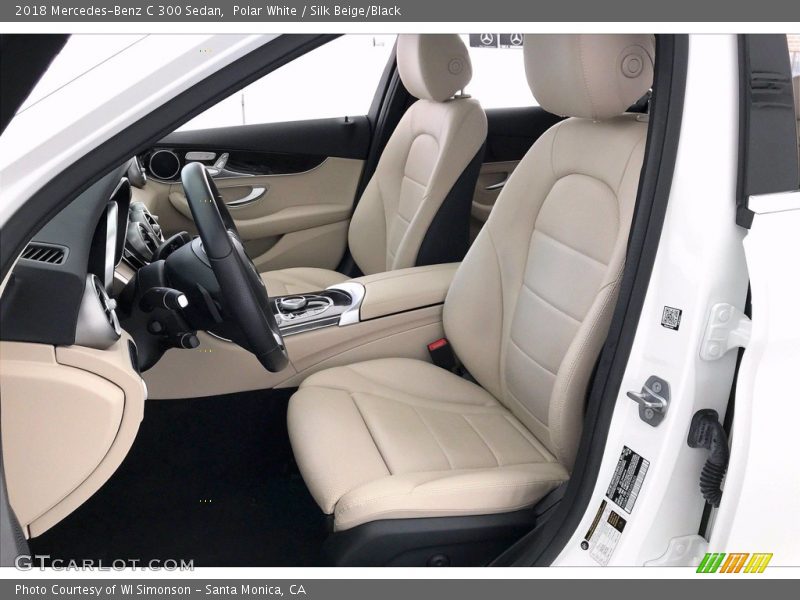 Polar White / Silk Beige/Black 2018 Mercedes-Benz C 300 Sedan