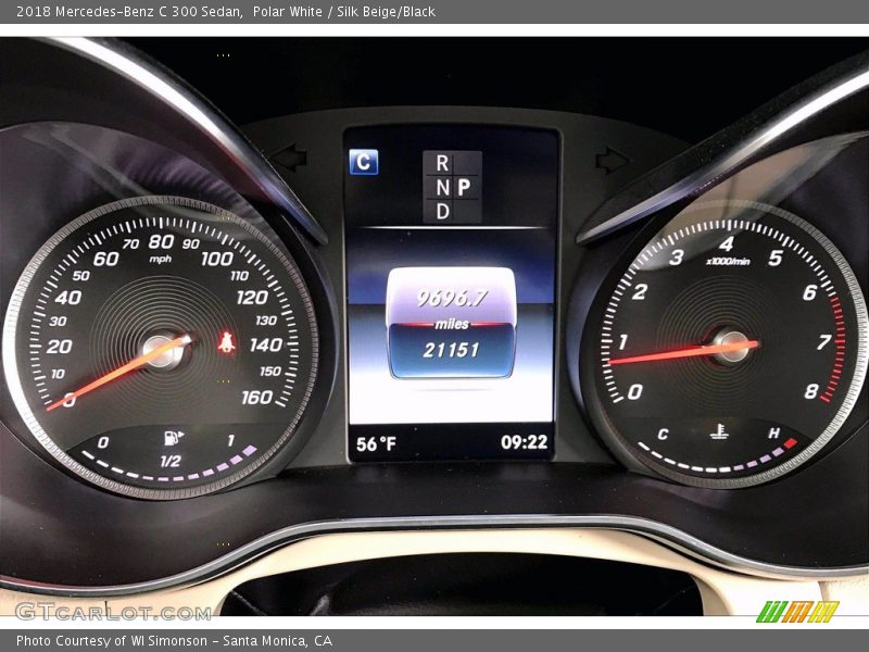 Polar White / Silk Beige/Black 2018 Mercedes-Benz C 300 Sedan
