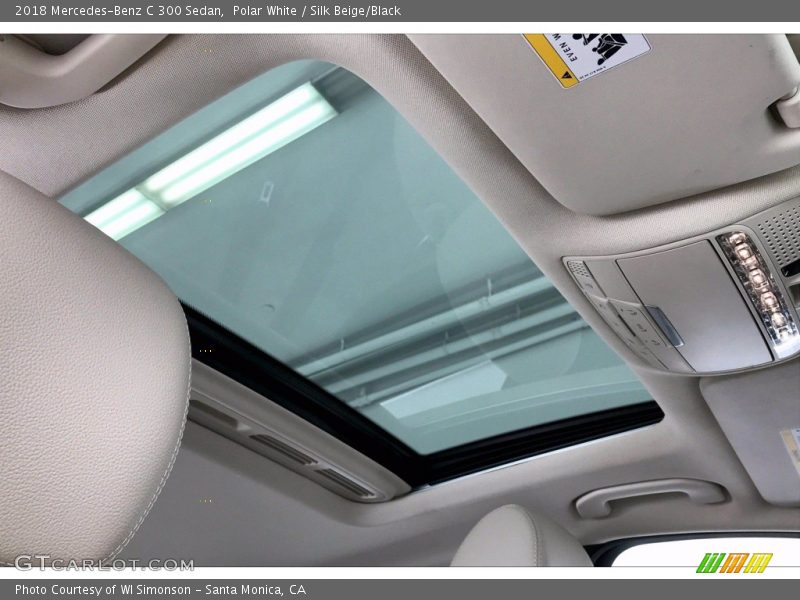 Polar White / Silk Beige/Black 2018 Mercedes-Benz C 300 Sedan