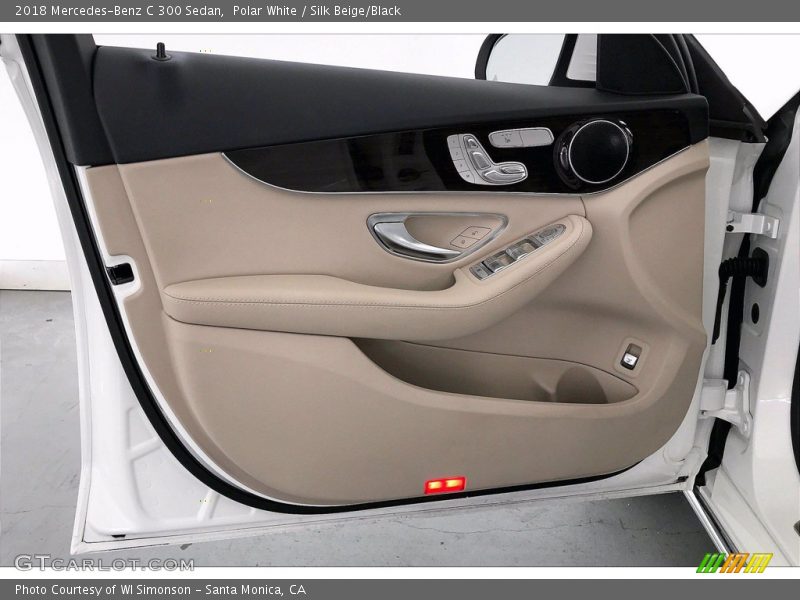 Polar White / Silk Beige/Black 2018 Mercedes-Benz C 300 Sedan