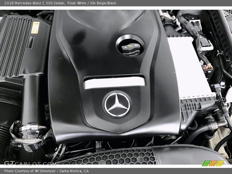 Polar White / Silk Beige/Black 2018 Mercedes-Benz C 300 Sedan