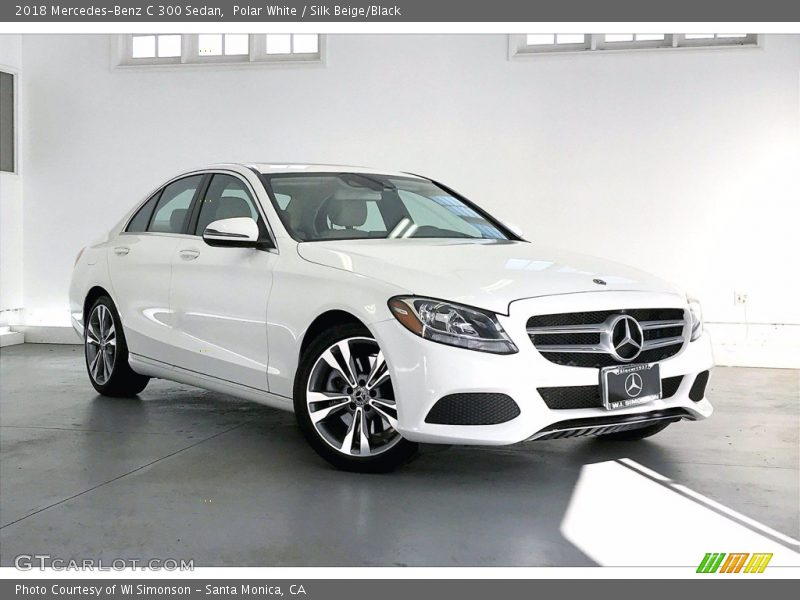 Polar White / Silk Beige/Black 2018 Mercedes-Benz C 300 Sedan
