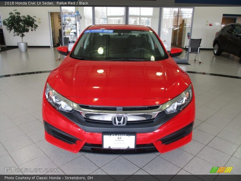 Rallye Red / Black 2018 Honda Civic LX Sedan