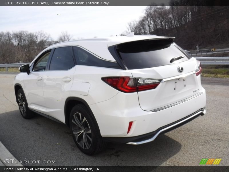 Eminent White Pearl / Stratus Gray 2018 Lexus RX 350L AWD