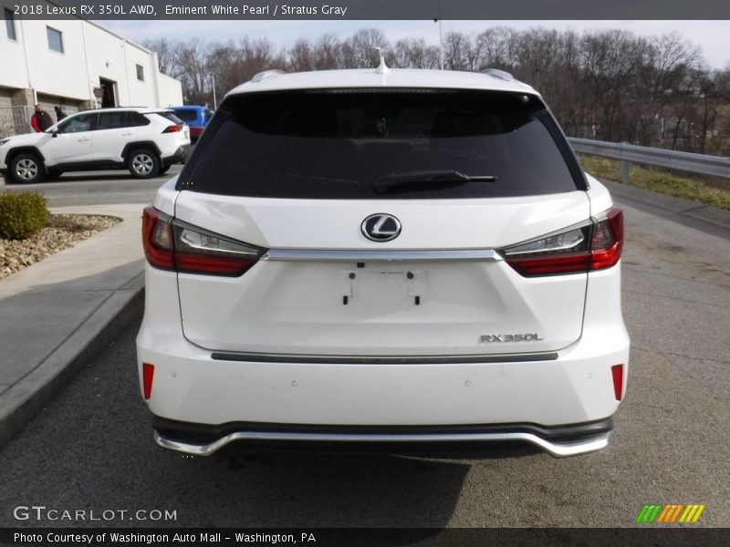 Eminent White Pearl / Stratus Gray 2018 Lexus RX 350L AWD