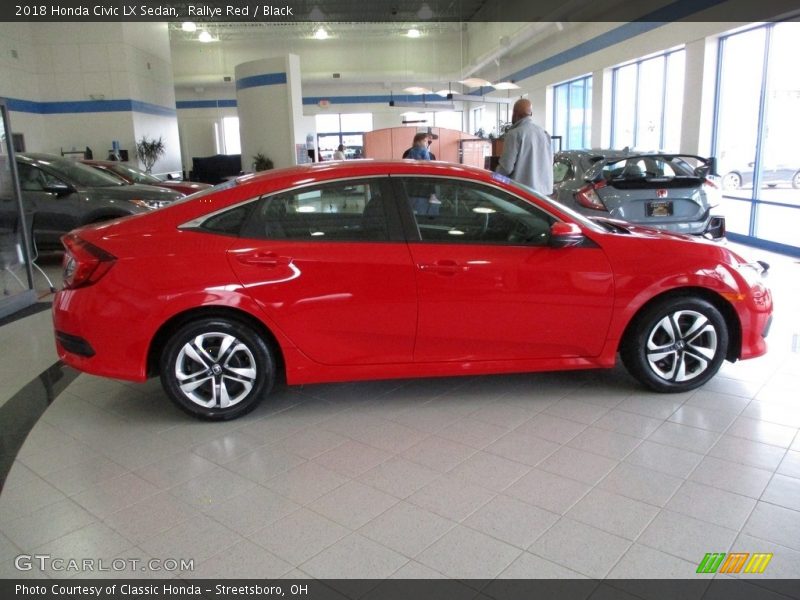 Rallye Red / Black 2018 Honda Civic LX Sedan