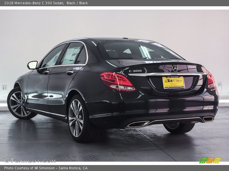 Black / Black 2018 Mercedes-Benz C 300 Sedan