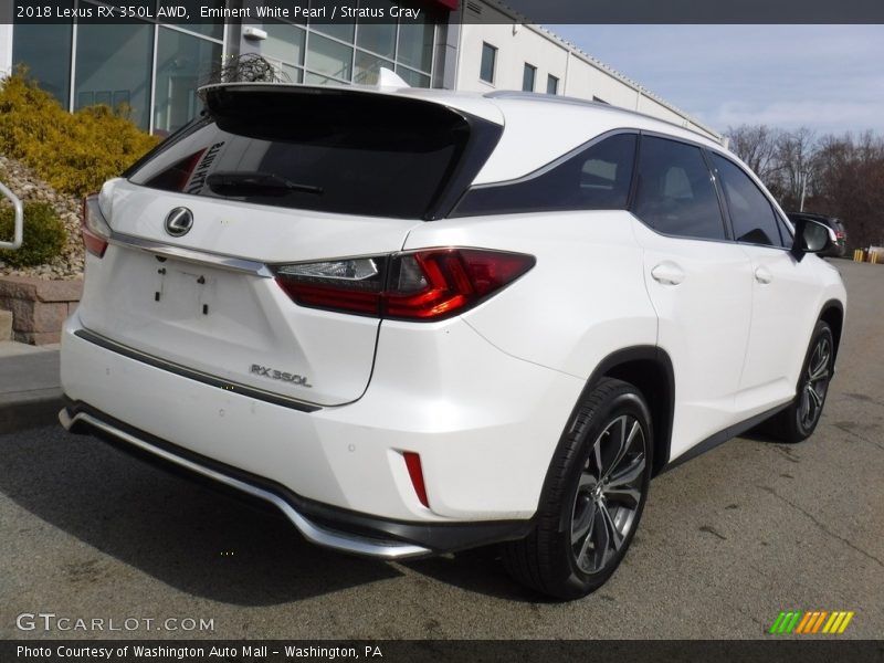 Eminent White Pearl / Stratus Gray 2018 Lexus RX 350L AWD
