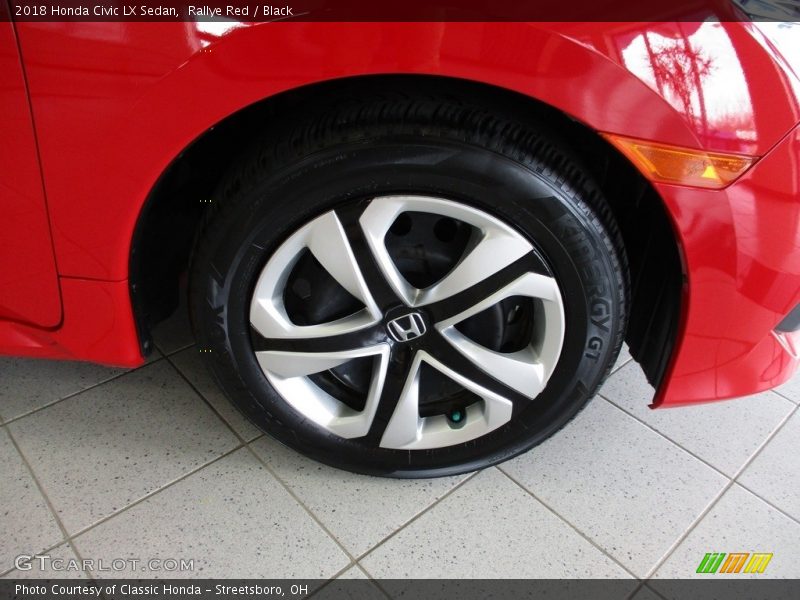 Rallye Red / Black 2018 Honda Civic LX Sedan