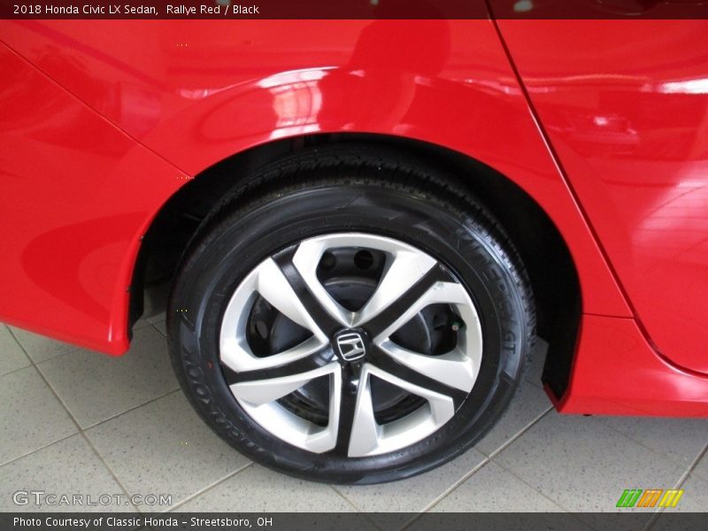 Rallye Red / Black 2018 Honda Civic LX Sedan
