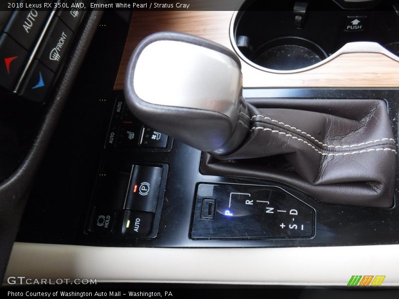 Eminent White Pearl / Stratus Gray 2018 Lexus RX 350L AWD